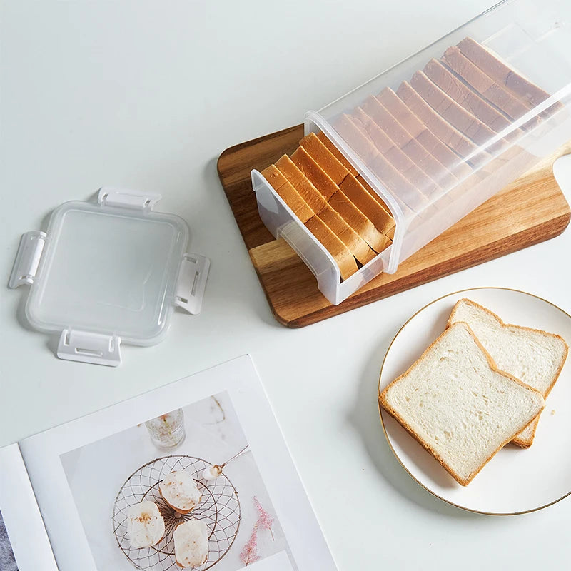Clear Airtight Bread Storage Container — Keeps Loaves Fresh Longer