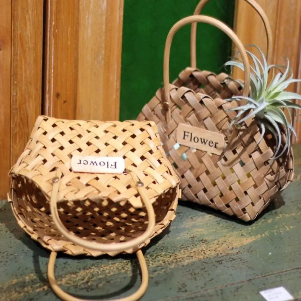 Girl Basket Wicker Baskets Basket Wicker Or Bamboo Baskets Cachepot For Flowers Bamboo Basket Decorative Flower Baskets