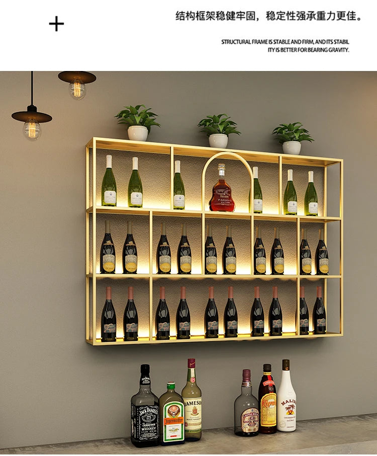 Living Room Bar Cabinet Storage Column Display Design Wedding Kitchen Houses Handmade Wine Rack Modern Wijnrek Square Furniture