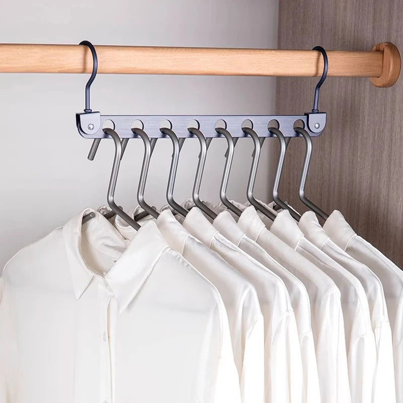 Rotating Hanger Organizer Rack — Foldable Wardrobe Space-Saving Hook