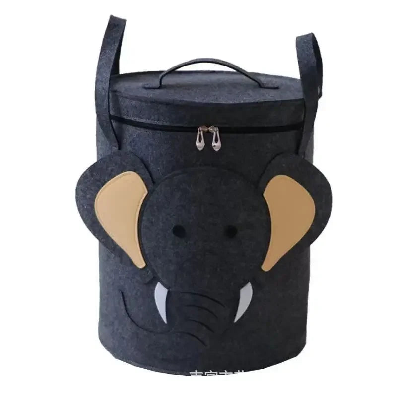 Foldable Kids Storage Basket with Lid — Large-Capacity Toy Organizer