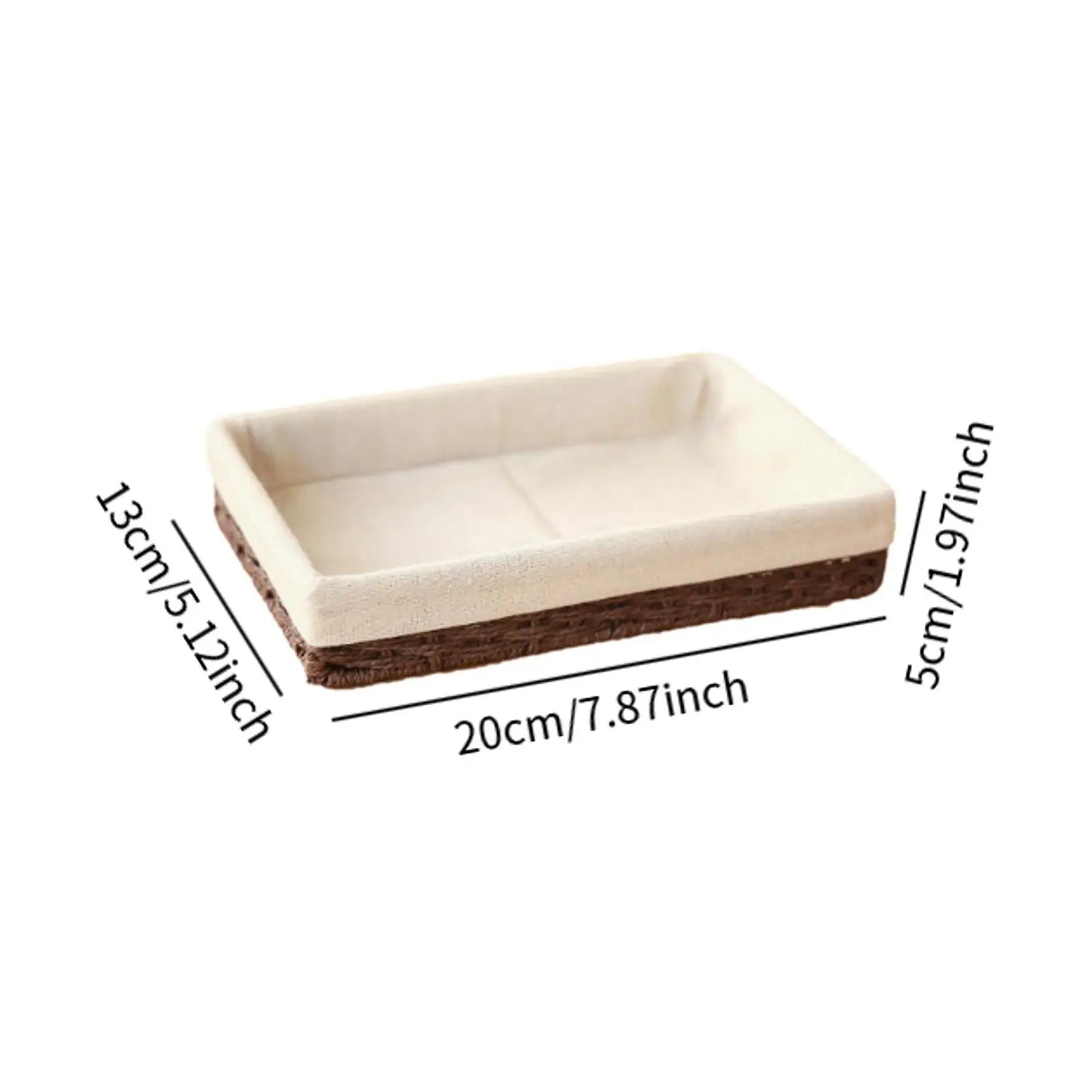 Woven Baskets Handwoven Picnic Basket Display Storage Paper Rope Storage Basket for Cosmetics Lunch Appetizer Snacks Dinner