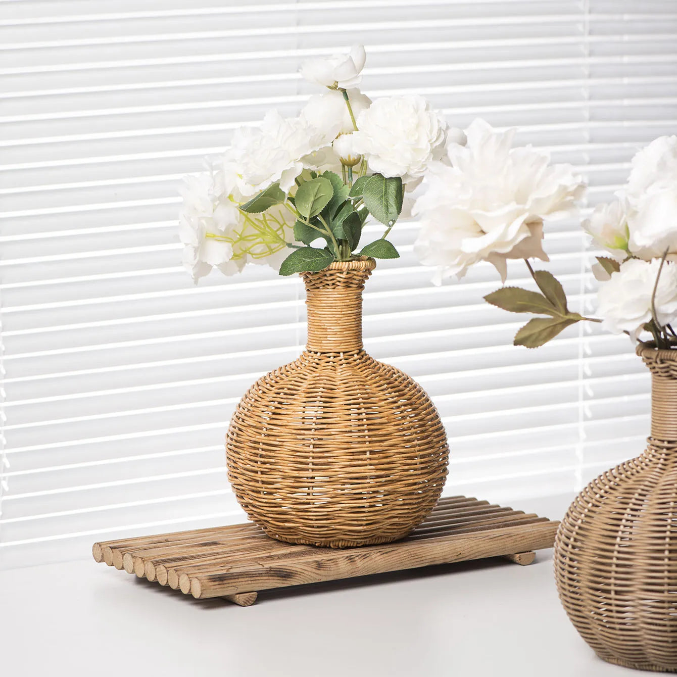 Handwoven Storage Basket Flower Basket Imitation Wicker Baskets Woven Baskets For Flowers Basket Decorative Flower Baskets