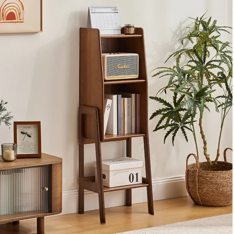 Multilayer Floor Storage Rack Multifunctional Living Room TV Stand Side Cabinet Small Bookshelf Household Organization
