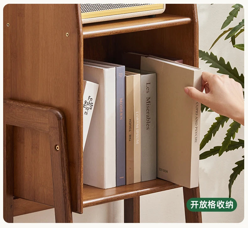Multilayer Floor Storage Rack Multifunctional Living Room TV Stand Side Cabinet Small Bookshelf Household Organization