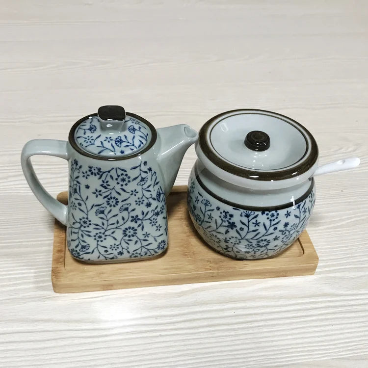 Kitchen Condiment Storage Set, Household Chopstick Holder, Unique Oil Dispenser, Modern Dining Table Organization