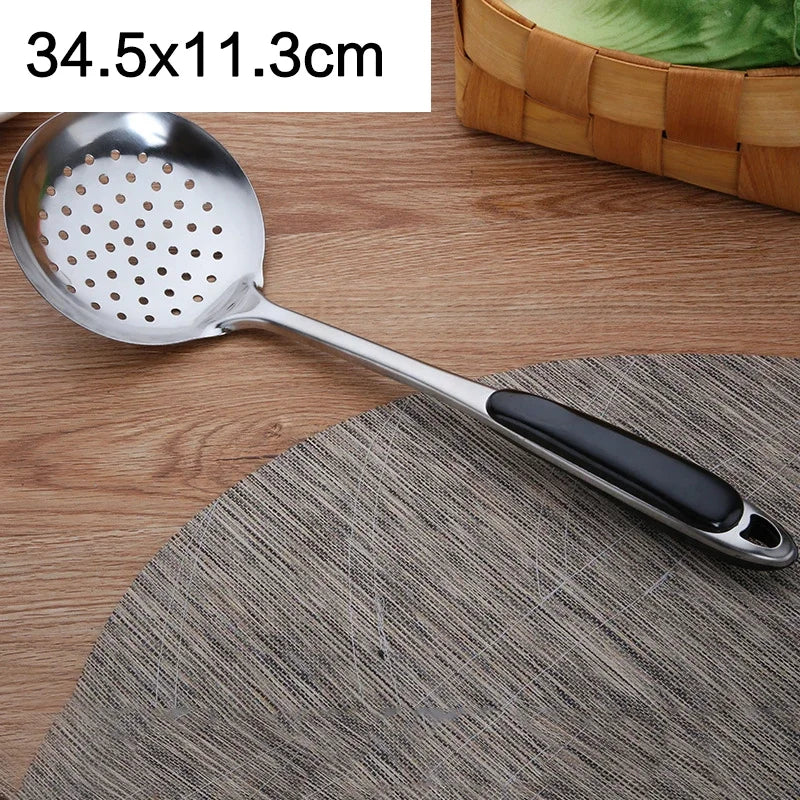 Kitchen Utensils  Stainless Steel Spatula Soup Spoon Shovel Thickened Anti-scalding Rice Spoon Frying Shovel Utensils Kitchen