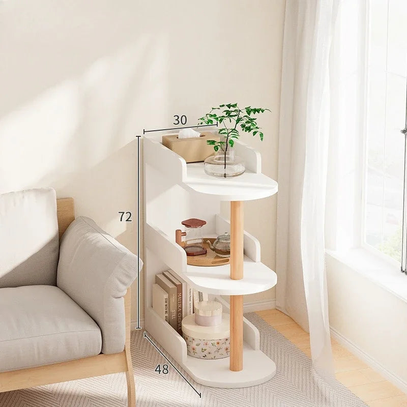 Living Room Crevice Storage Rack Bedroom Bedside Space Saving Storage Cabinet Clip Gap Storage Shelf Household Small Bookshelf