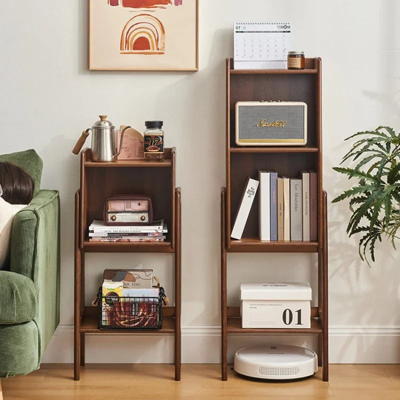 Multilayer Floor Storage Rack Multifunctional Living Room TV Stand Side Cabinet Small Bookshelf Household Organization