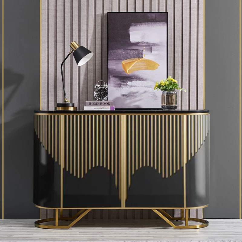 Living Room Storage Cabinet Metal Design Big Showcase Wine Sideboard Luxury Bedroom Meuble De Rangements Home Accessories