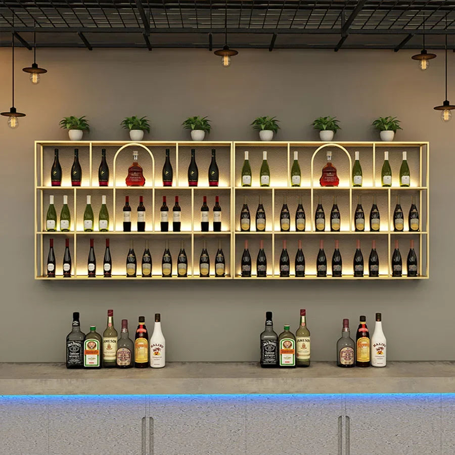 Living Room Bar Cabinet Storage Column Display Design Wedding Kitchen Houses Handmade Wine Rack Modern Wijnrek Square Furniture