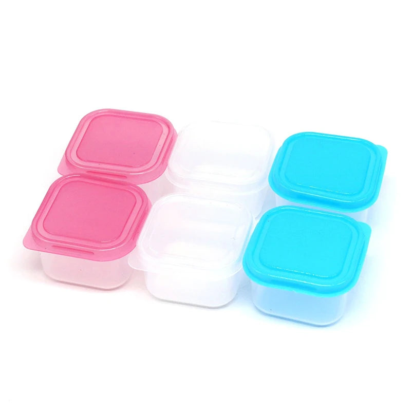 Small Moisture-Proof Food Storage Containers with Leakproof Lids