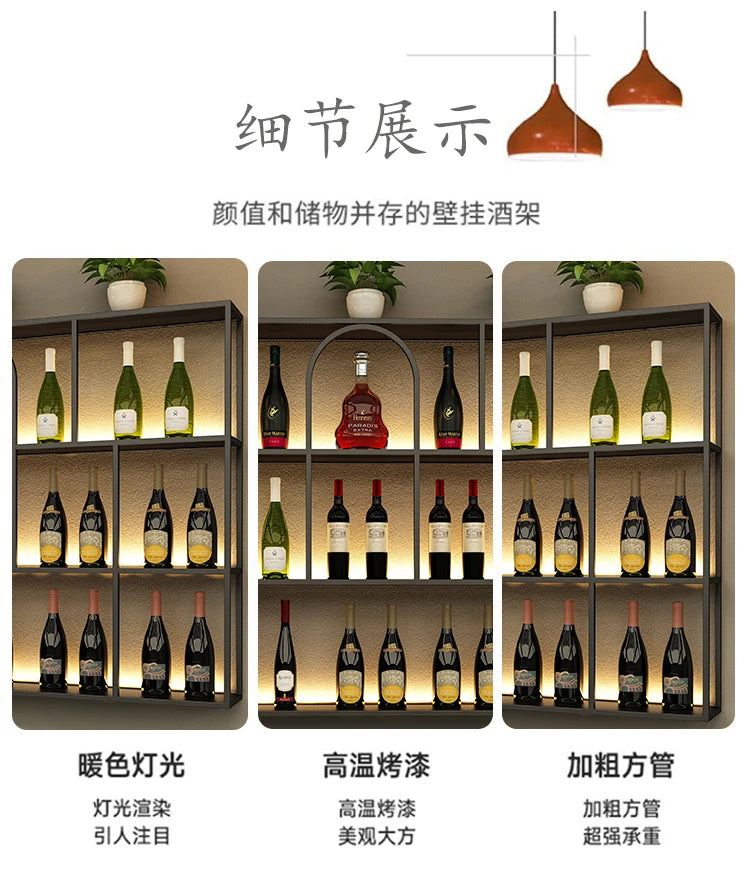 Living Room Bar Cabinet Storage Column Display Design Wedding Kitchen Houses Handmade Wine Rack Modern Wijnrek Square Furniture