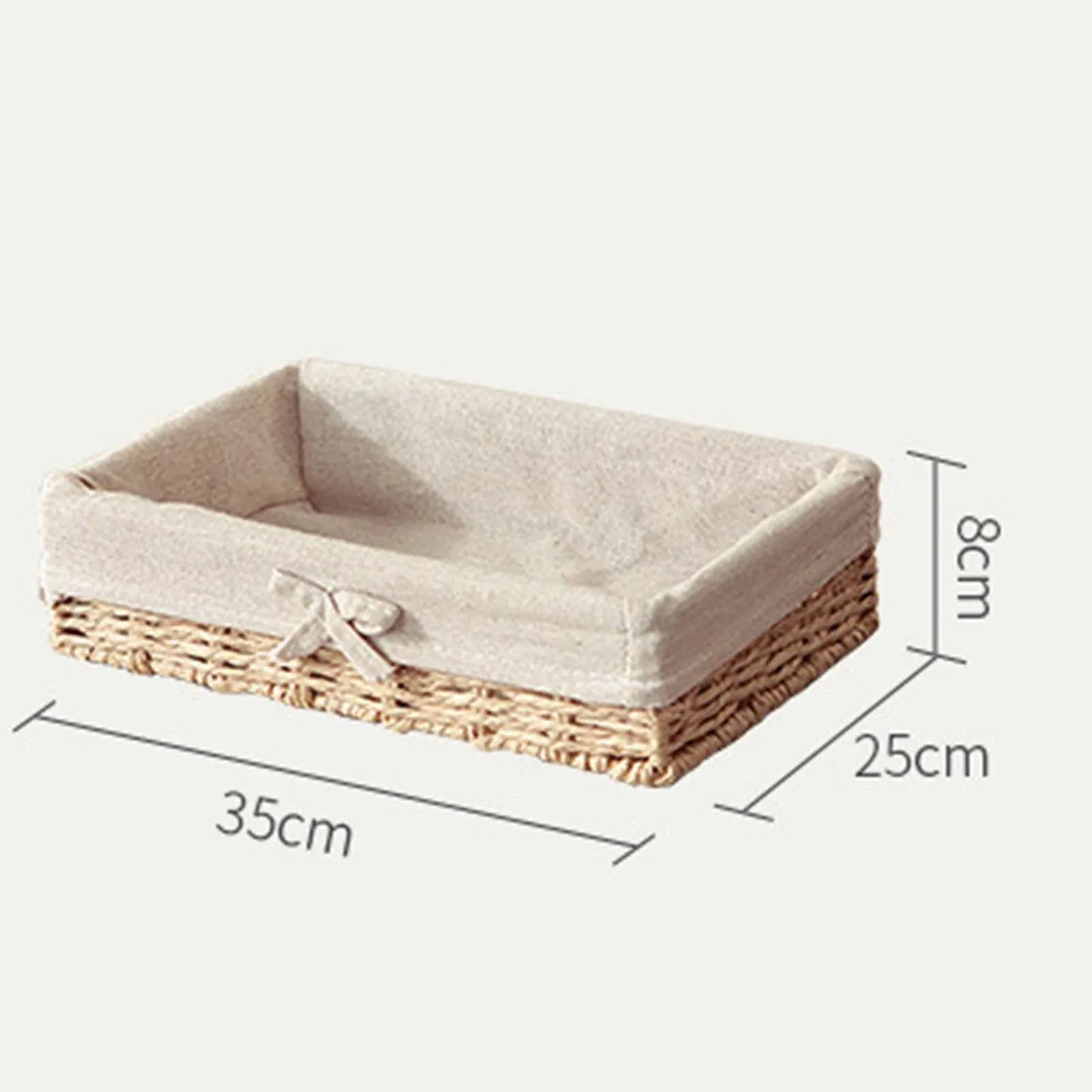 Woven Baskets Handwoven Picnic Basket Display Storage Paper Rope Storage Basket for Cosmetics Lunch Appetizer Snacks Dinner