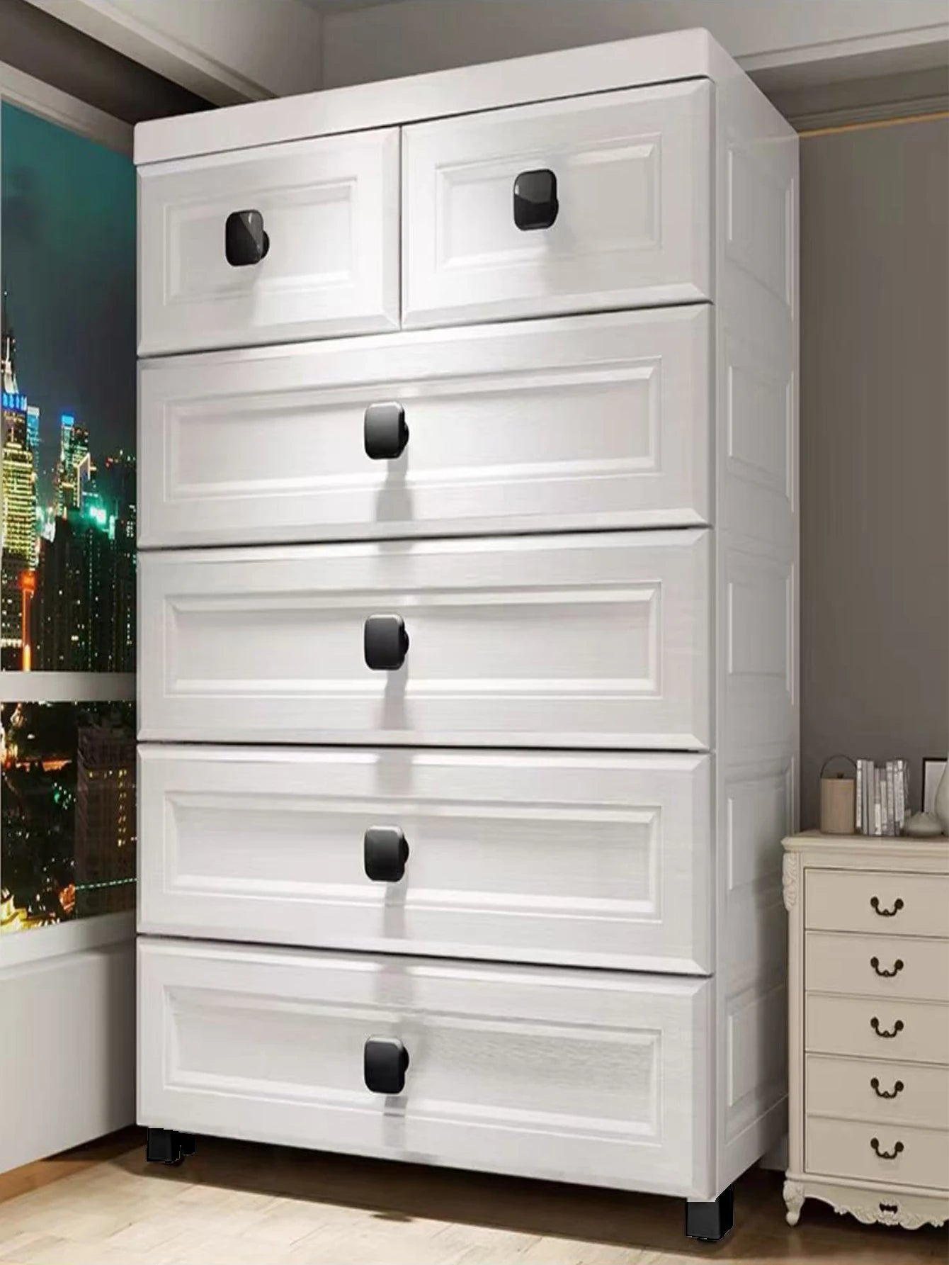 Bedroom Storage Cabinet Modern Minimalist Drawer Cabinet Storage Cabinet Living Room Chest of Drawers Bedside Storage Cabinet