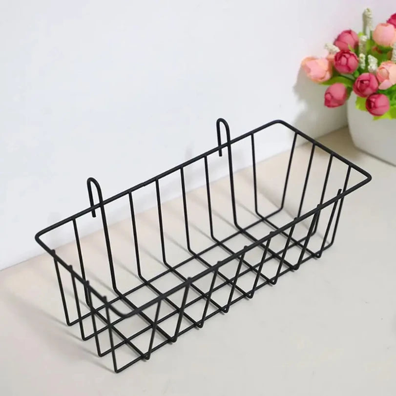 Multifunctional Kitchen Bathroom Panel Basket DIY Hanging Grid Rack Art Storage Baskets Display Racks Home Wall Decoration
