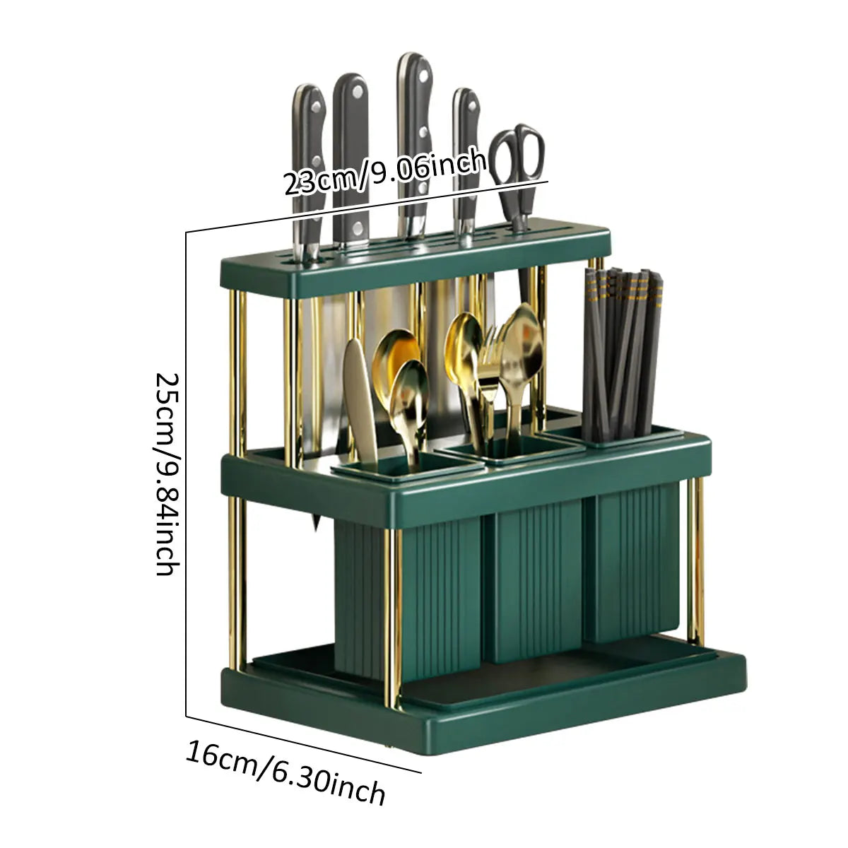 Multi-Function Kitchen Knife & Utensil Organizer Rack