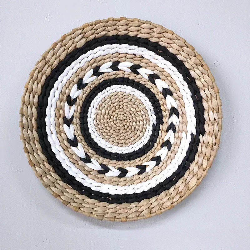 Boho Hand Woven Wall Baskets Hanging Home Decorative Rustic Wall Basket Decor Pendants for Kitchen Farmhouse Table Living Room