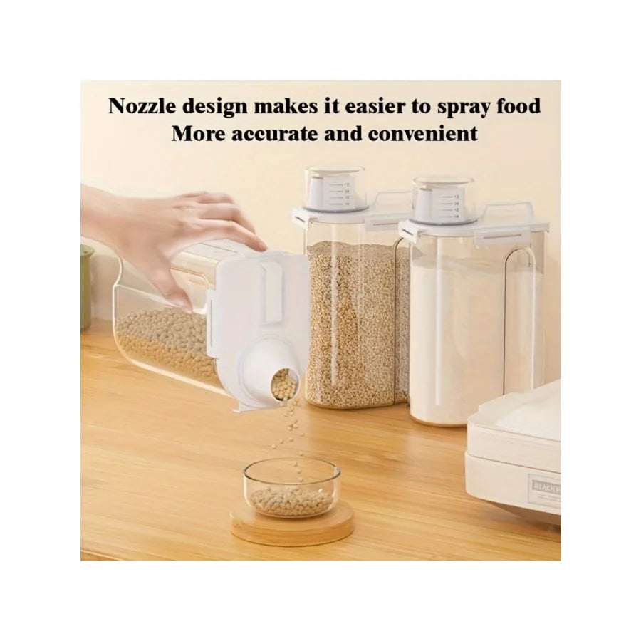 2.5L Airtight Food Storage Container for Grains, Rice & Flour
