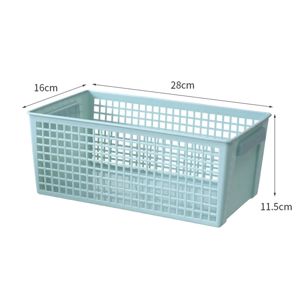Desktop Basket Snack Storage Hollow Rectangular Storage Basket Widely Used In Families, Balconies, Living Rooms And Bathrooms