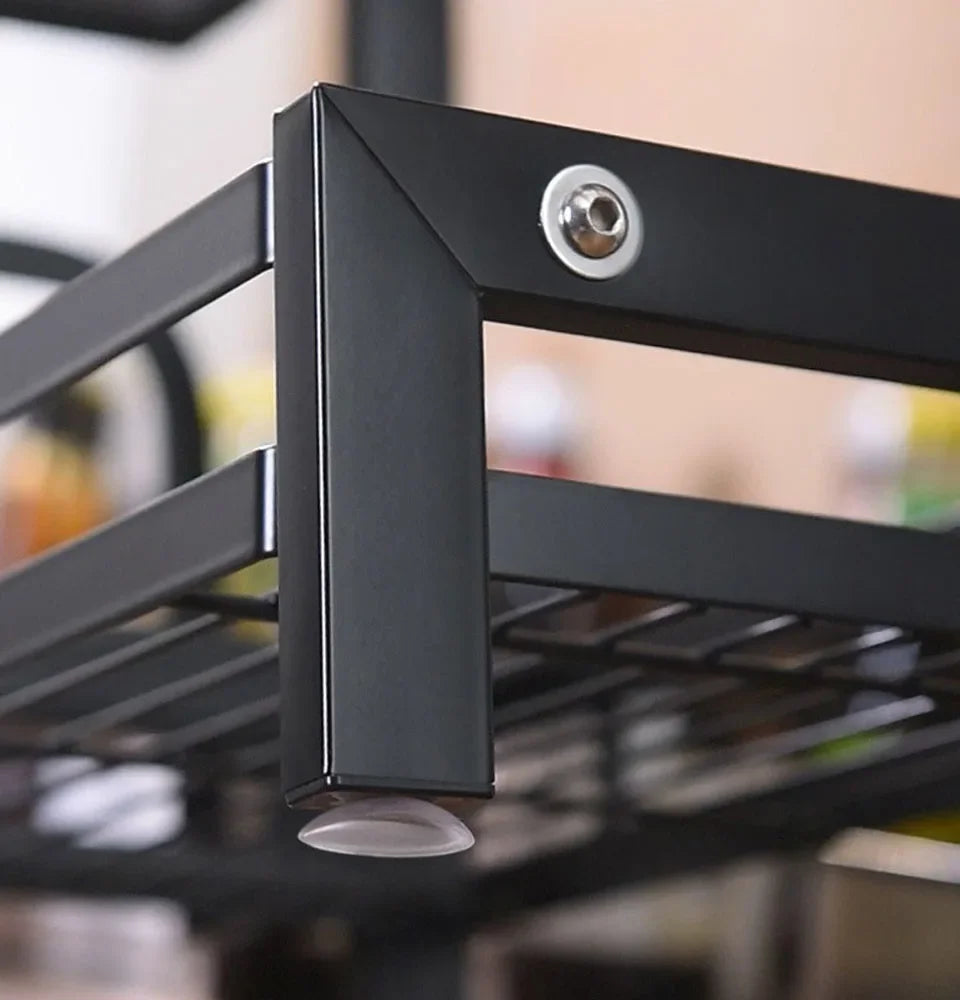 Kitchen Spice Rack Kitchen Storage Rack Household Accessories Multifunctional Dish Cutlery Knife Spoon Sink Rack Set Organizer