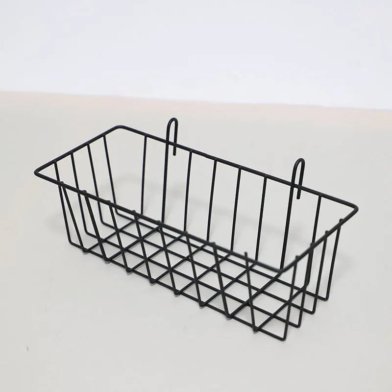 Multifunctional Kitchen Bathroom Panel Basket DIY Hanging Grid Rack Art Storage Baskets Display Racks Home Wall Decoration
