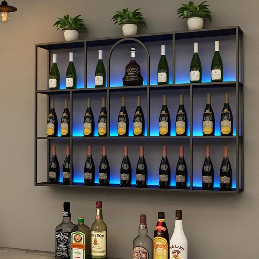 Living Room Bar Cabinet Storage Column Display Design Wedding Kitchen Houses Handmade Wine Rack Modern Wijnrek Square Furniture