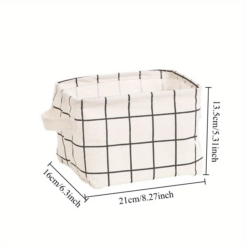 Fabric Storage Baskets Home Organizers Decorative Bins Clothes Toys Books Foldable Cloth Baskets Storage Containers with Handles