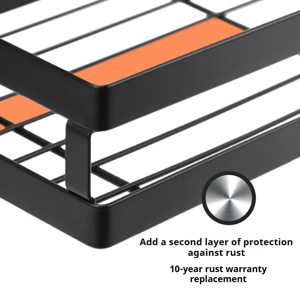 Kitchen Spice Rack Kitchen Storage Rack Household Accessories Multifunctional Dish Cutlery Knife Spoon Sink Rack Set Organizer