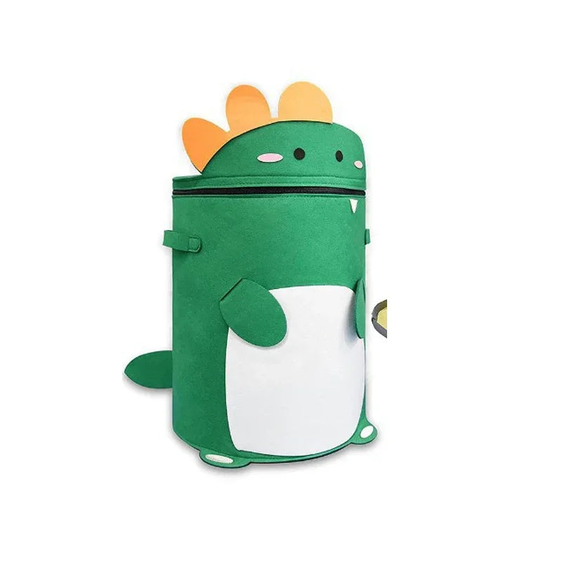 Foldable Kids Storage Basket with Lid — Large-Capacity Toy Organizer