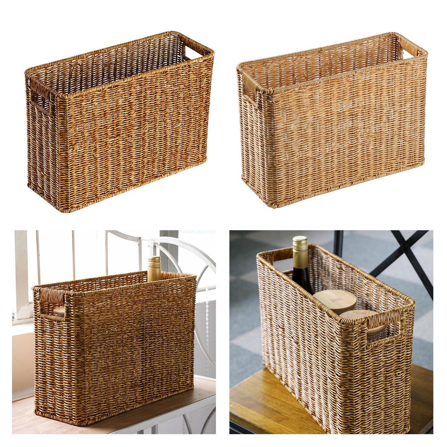 Magazine Basket Organizer Decorative Containers Finishing Basket for Magazine Newspaper