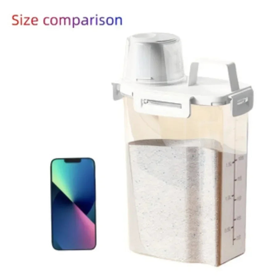 2.5L Airtight Food Storage Container for Grains, Rice & Flour