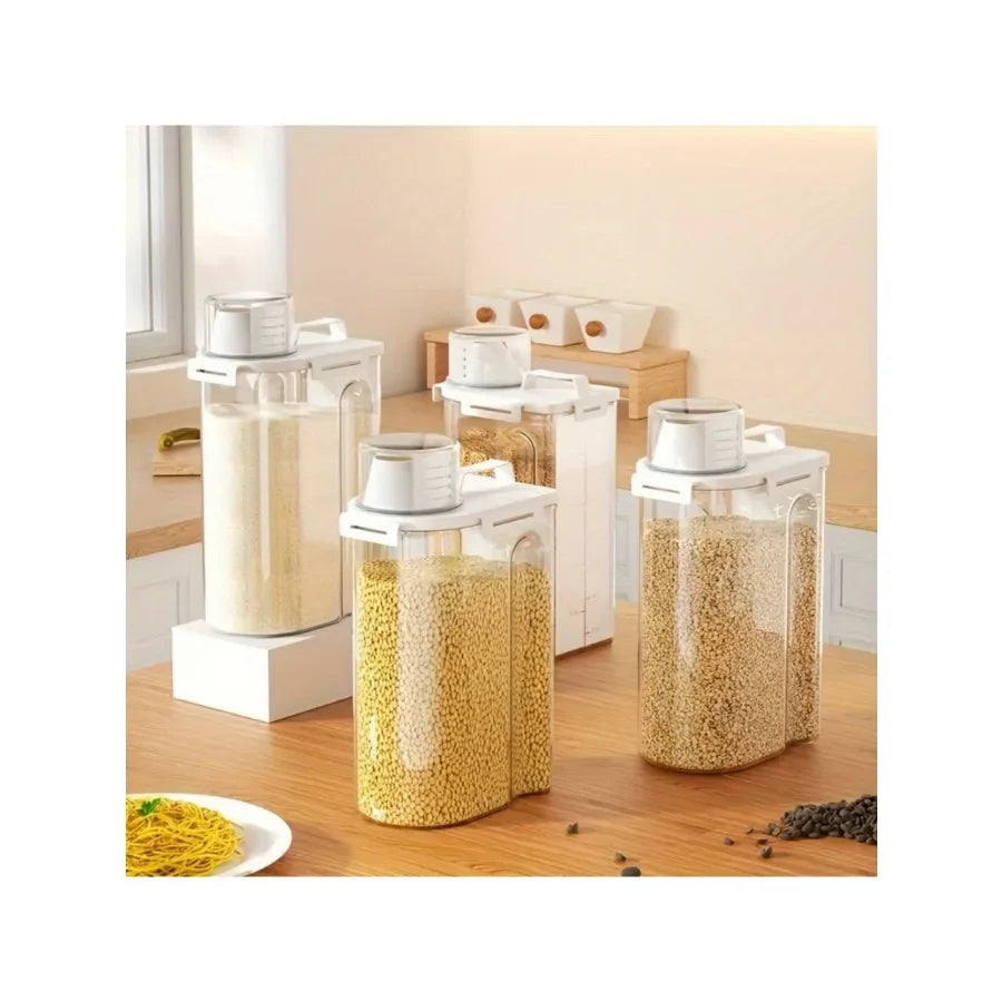 2.5L Airtight Food Storage Container for Grains, Rice & Flour