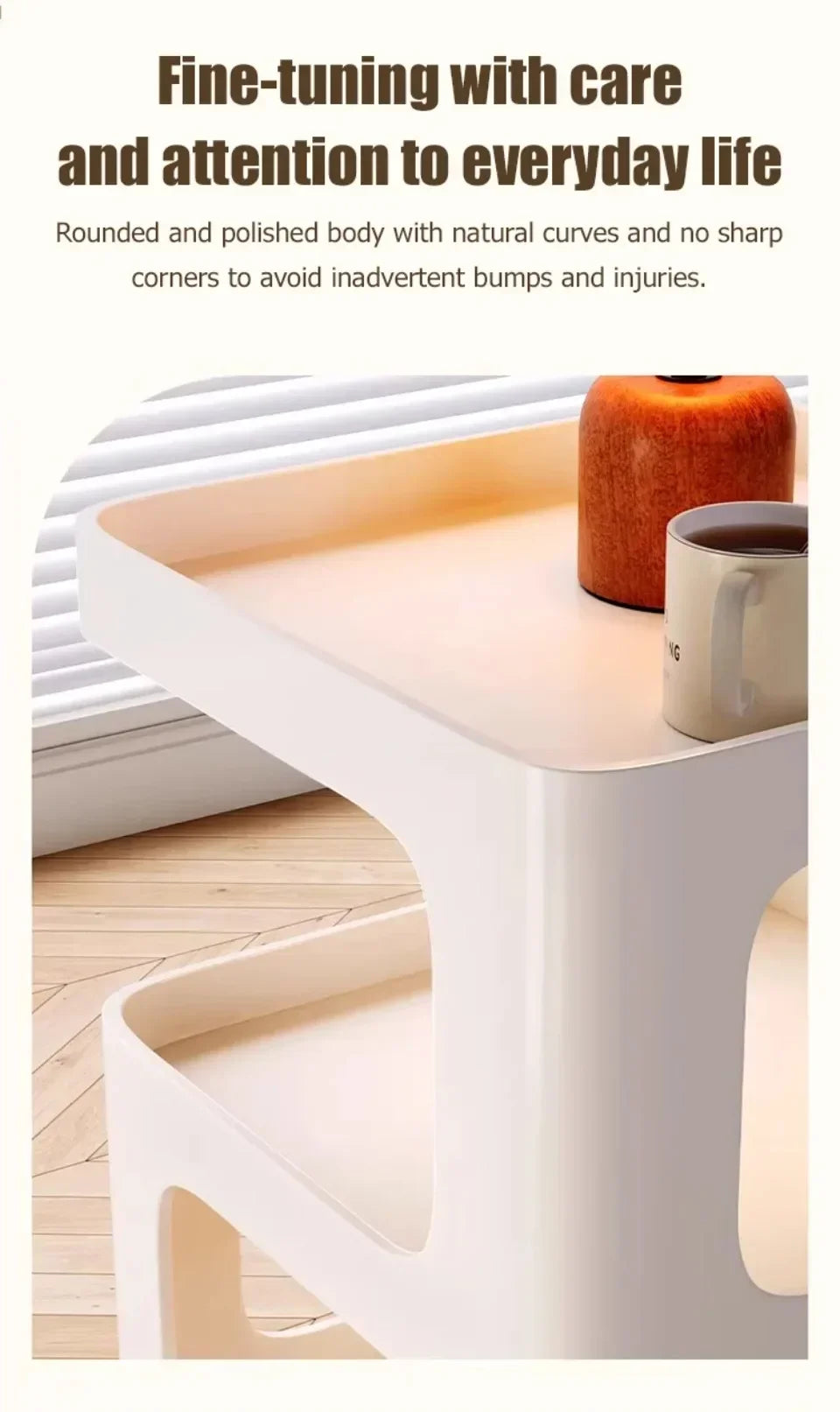 Multi Functional Home Storage Rack Simple and Modern Bedside Table Creative Fashion Detachable Double-layer Storage Platform