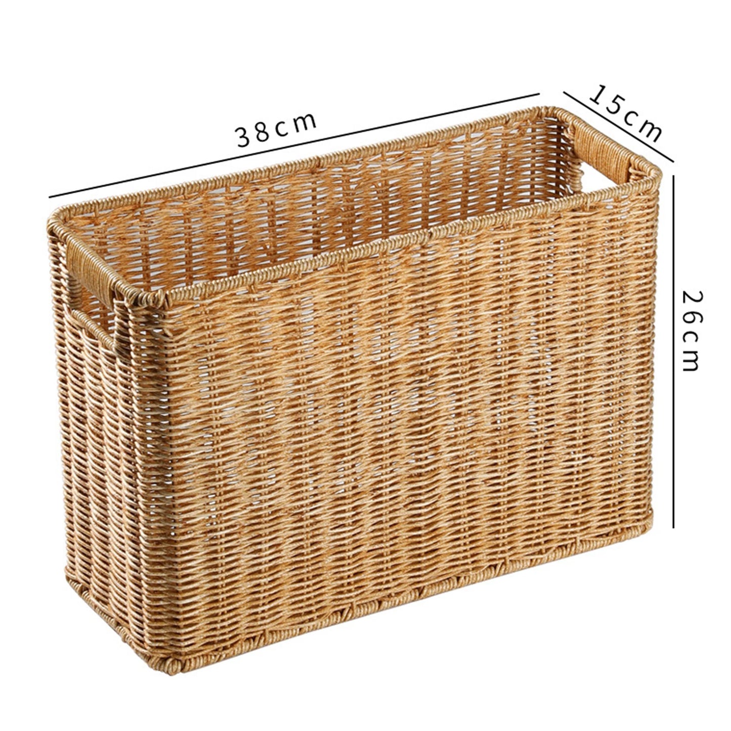 Magazine Basket Organizer Decorative Containers Finishing Basket for Magazine Newspaper
