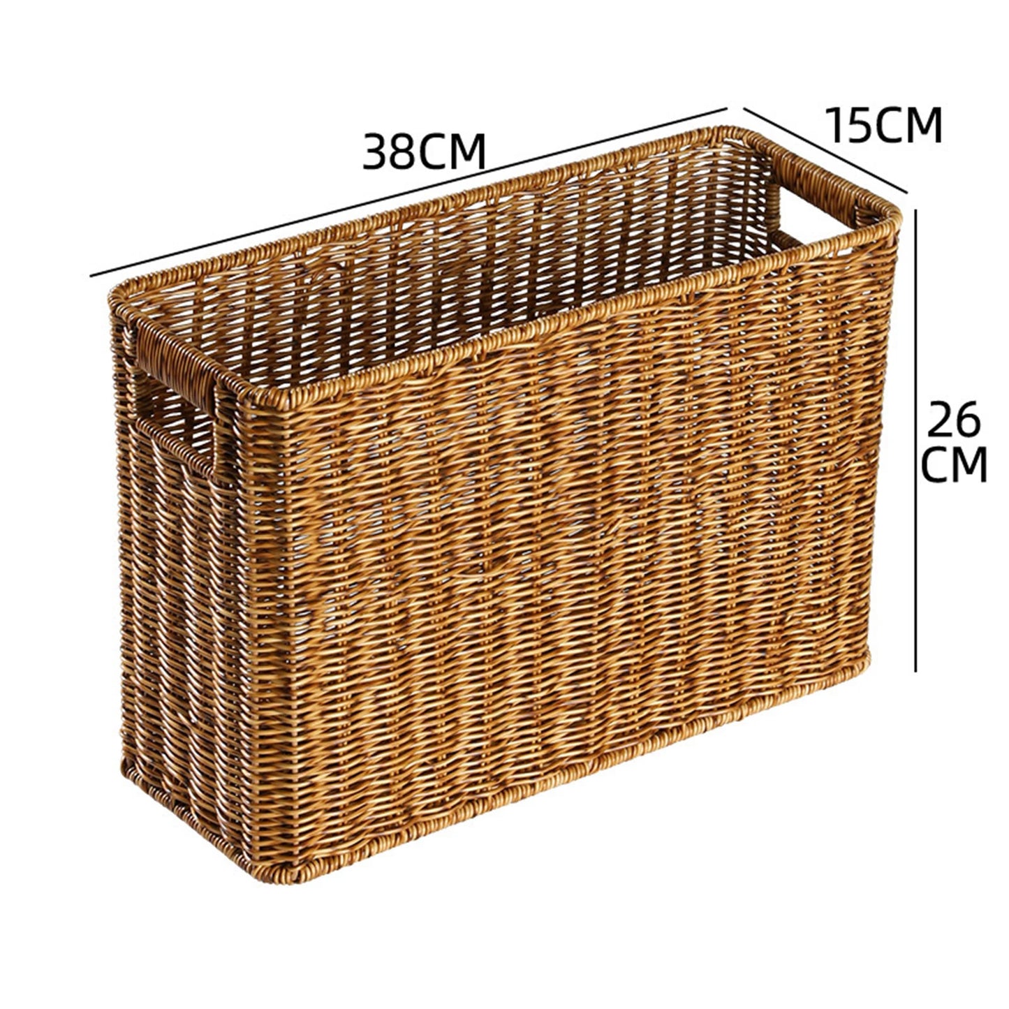 Magazine Basket Organizer Decorative Containers Finishing Basket for Magazine Newspaper