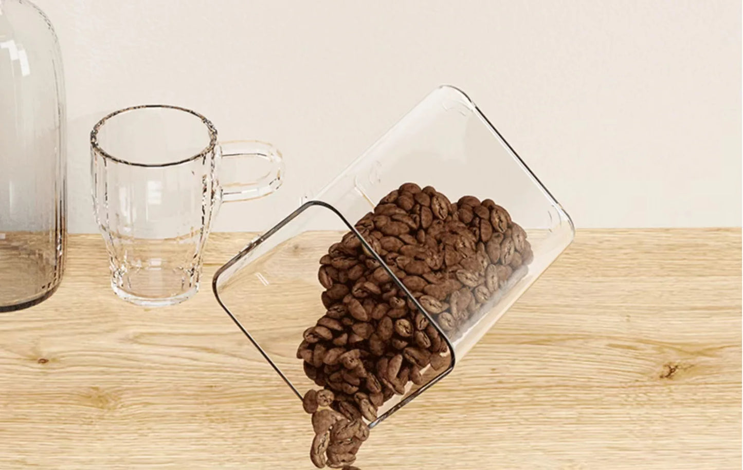 Airtight Kitchen Grain & Snack Storage Container for Coffee and Dry Foods