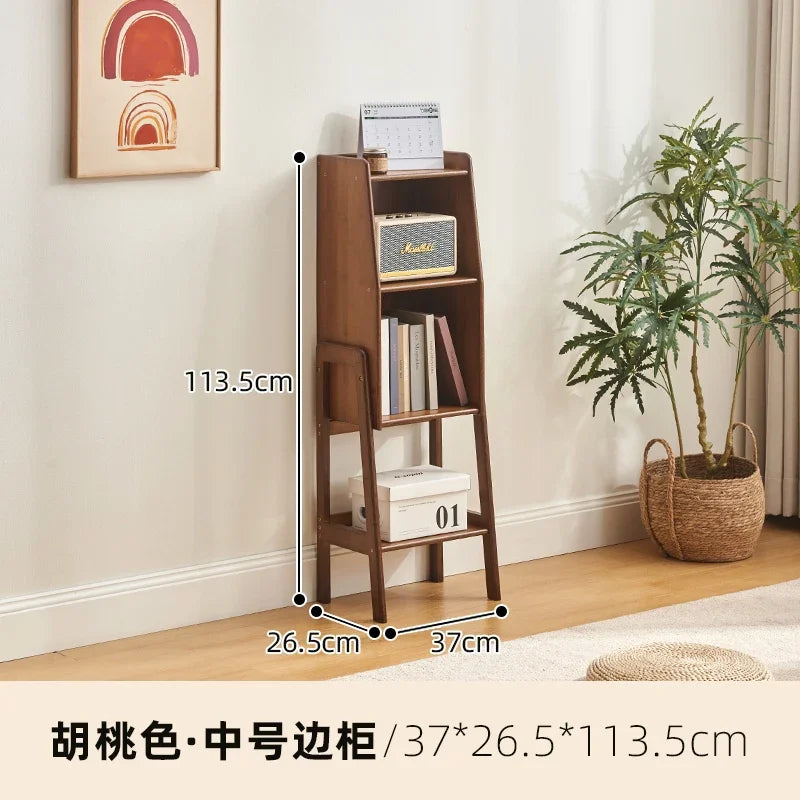 Multilayer Floor Storage Rack Multifunctional Living Room TV Stand Side Cabinet Small Bookshelf Household Organization