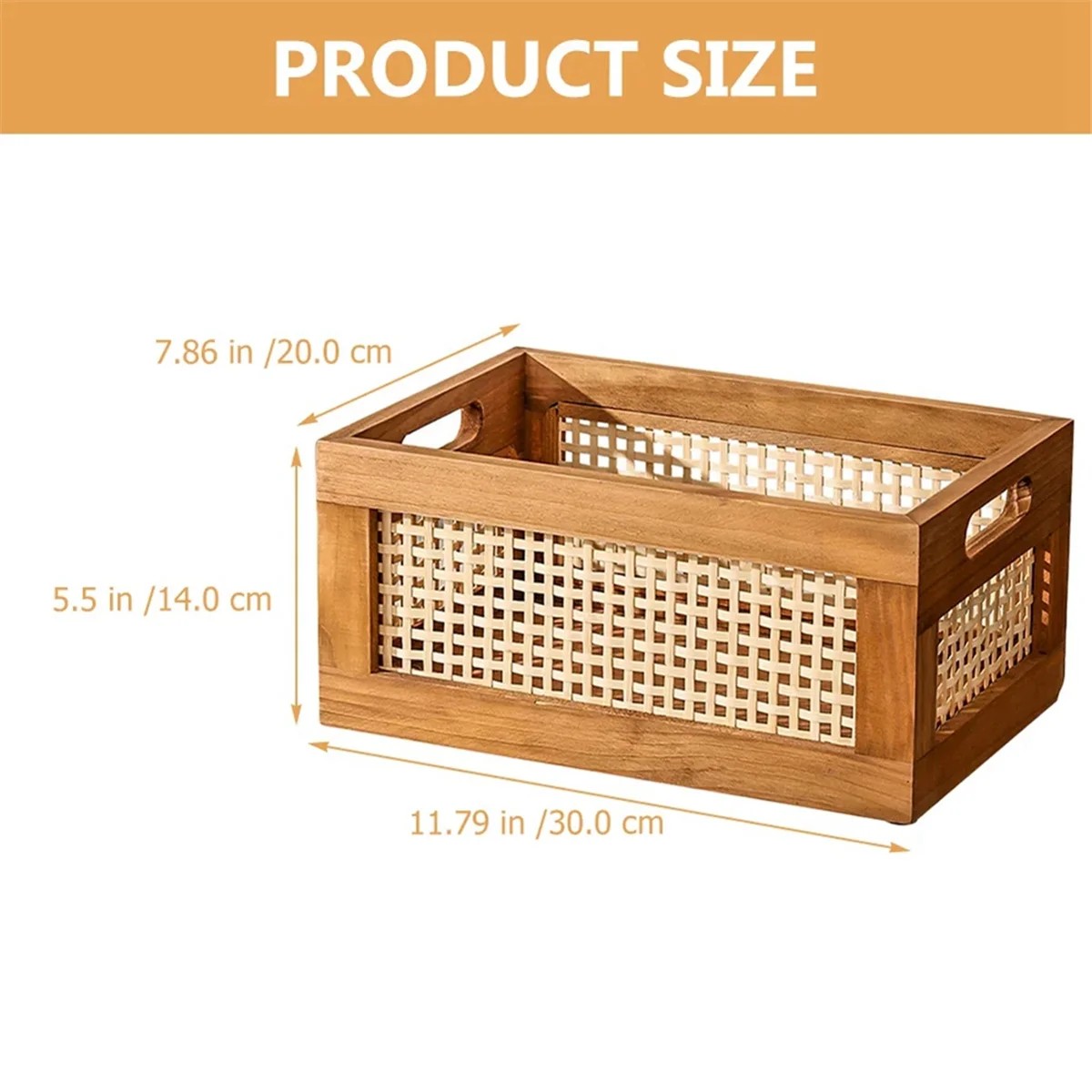 Decorative Basket Book Storage Woven Baskets for Storage Basket Organizing Nursery Bedroom Rattan Bathroom(S)
