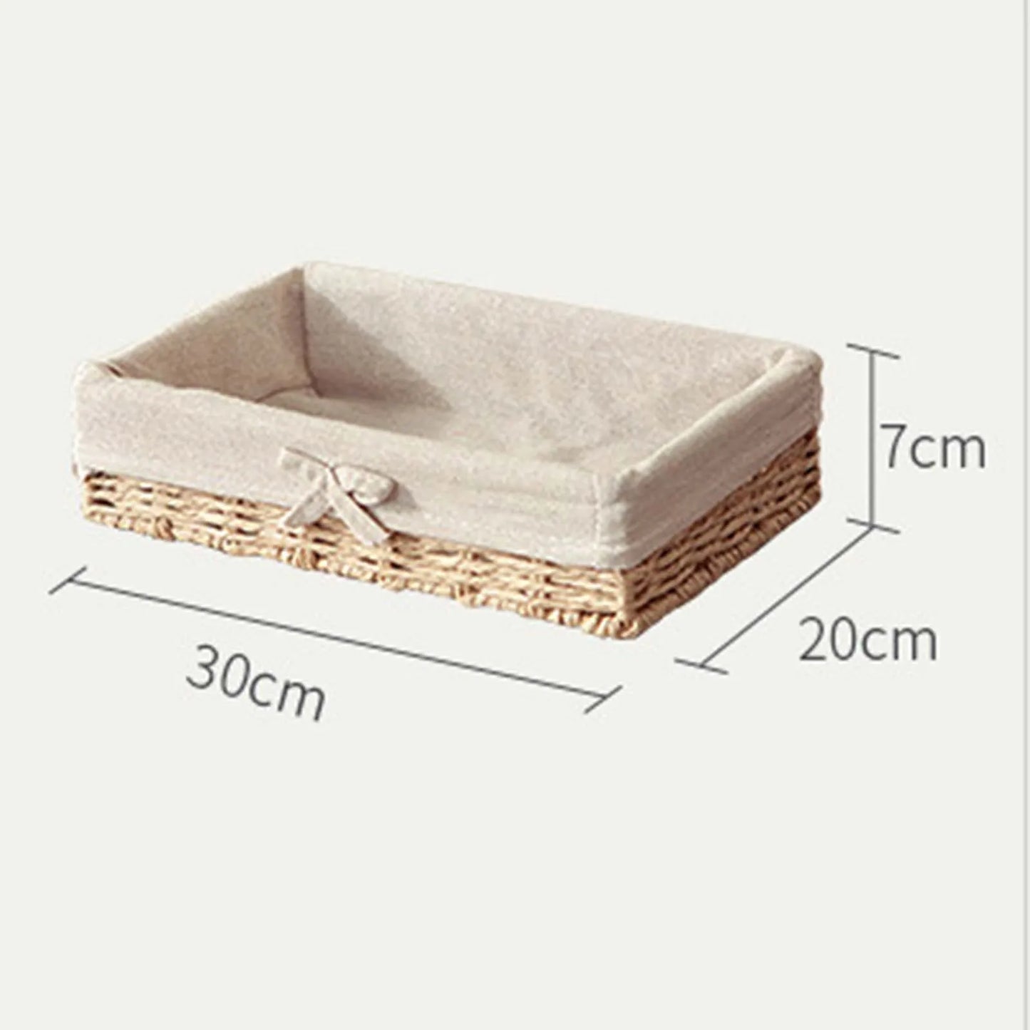Woven Baskets Handwoven Picnic Basket Display Storage Paper Rope Storage Basket for Cosmetics Lunch Appetizer Snacks Dinner