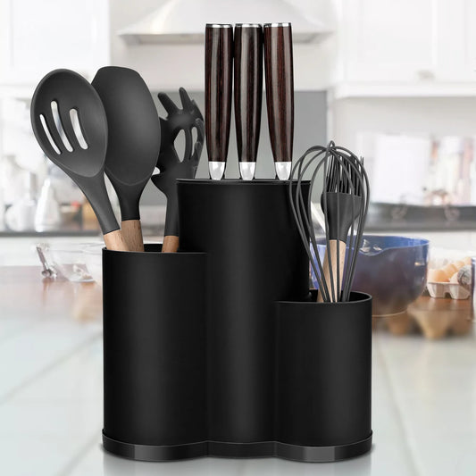 Multi-Function Kitchen Utensil & Knife Holder — Compact Countertop Organizer