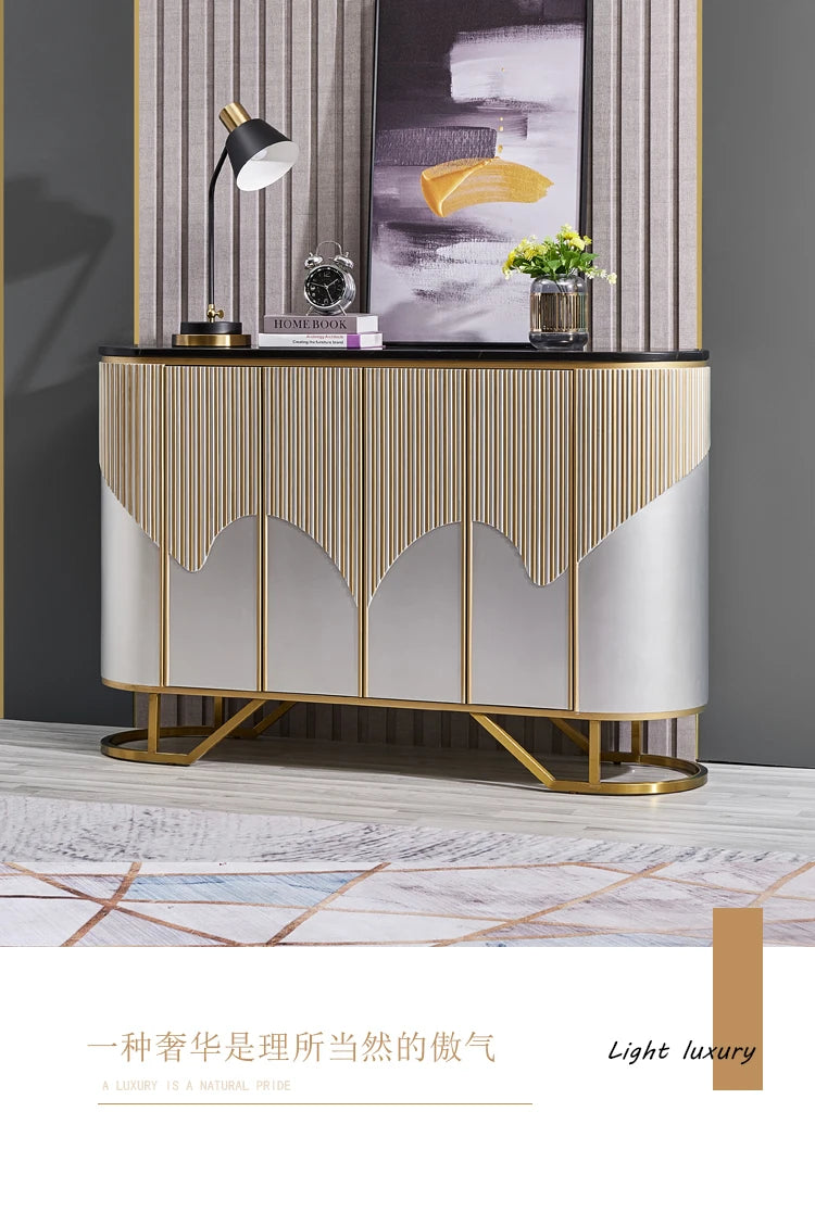 Living Room Storage Cabinet Metal Design Big Showcase Wine Sideboard Luxury Bedroom Meuble De Rangements Home Accessories