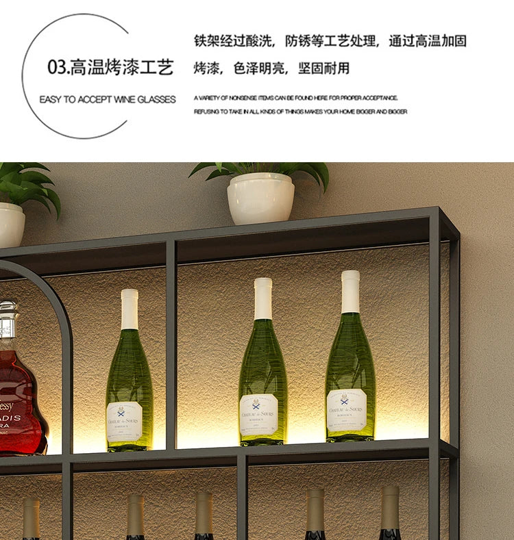 Living Room Bar Cabinet Storage Column Display Design Wedding Kitchen Houses Handmade Wine Rack Modern Wijnrek Square Furniture