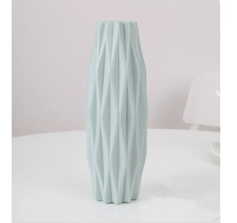 Modern Nordic Basket Vase — Minimalist Decorative Flower Holder