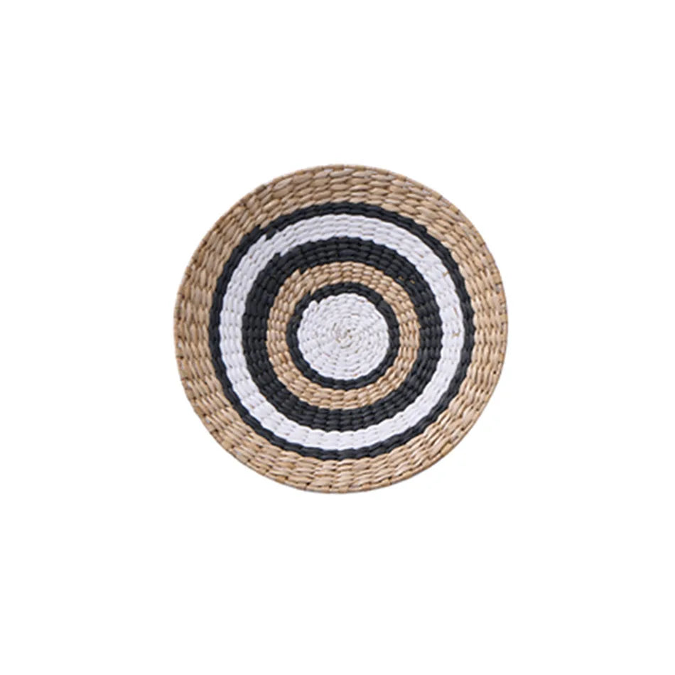 Boho Hand Woven Wall Baskets Hanging Home Decorative Rustic Wall Basket Decor Pendants for Kitchen Farmhouse Table Living Room