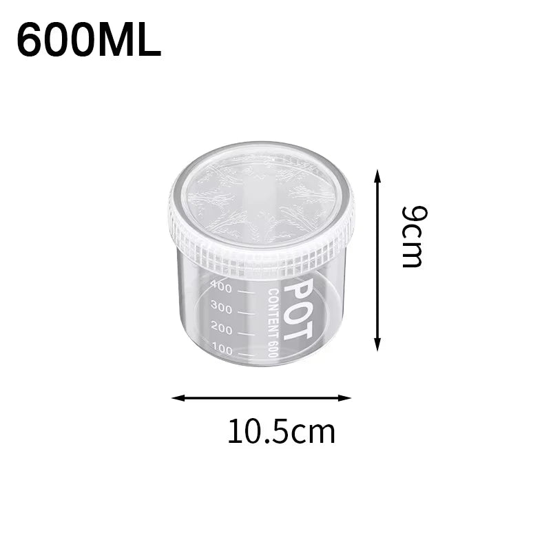 Transparent Moisture-Proof Food Storage Containers for Coffee, Pasta & Dry Goods