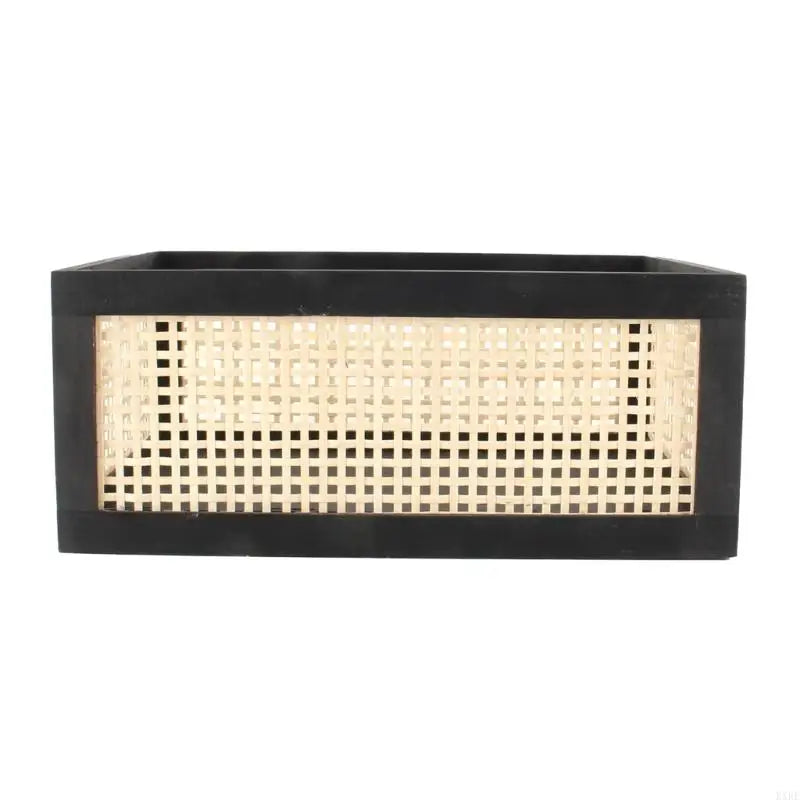 Sturdy Wood and Bamboos Storage Basket Suitable for Cabinets Enhances Home Decoration and Organization Daily Casual Use KXRE