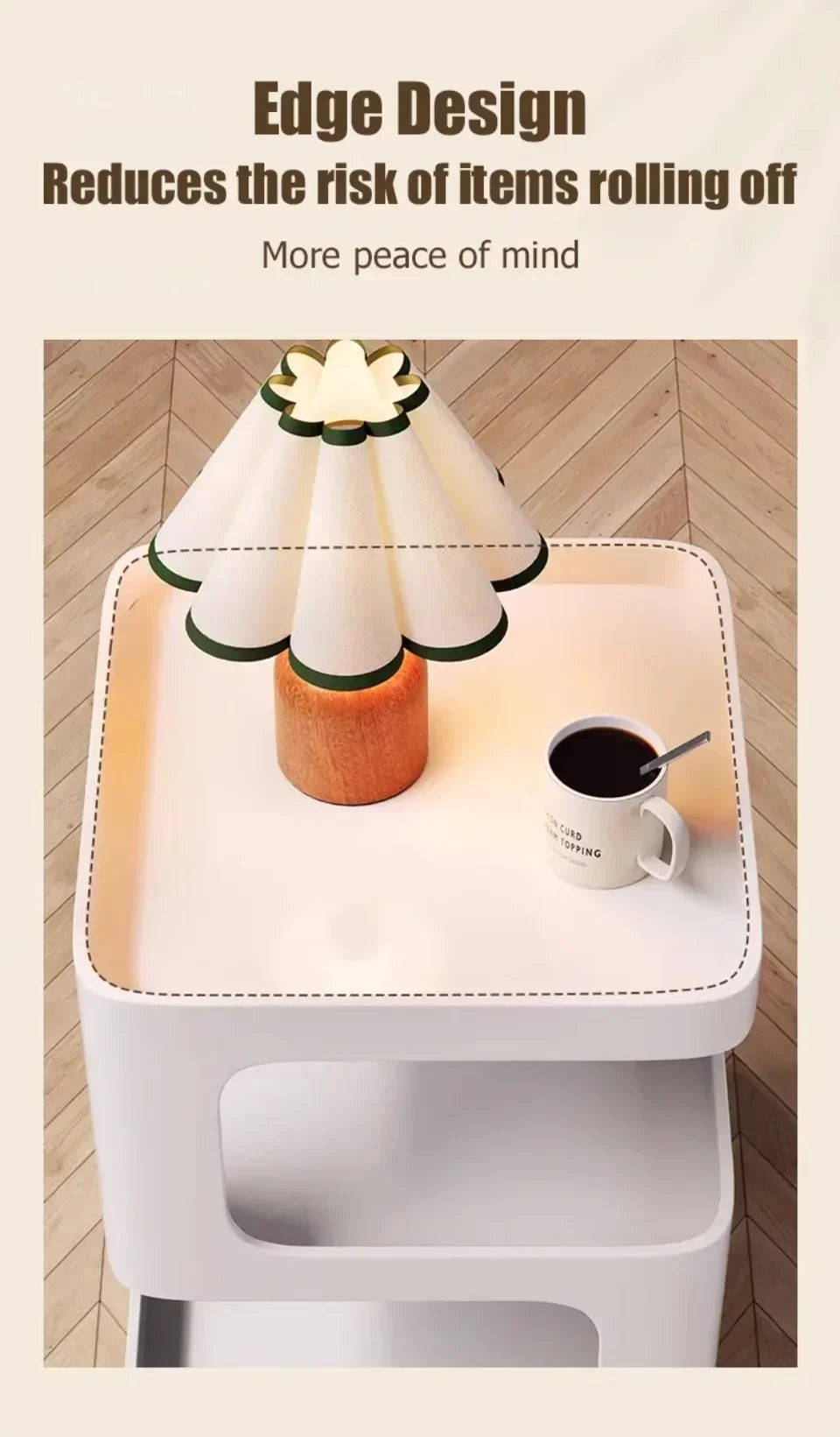 Multi Functional Home Storage Rack Simple and Modern Bedside Table Creative Fashion Detachable Double-layer Storage Platform