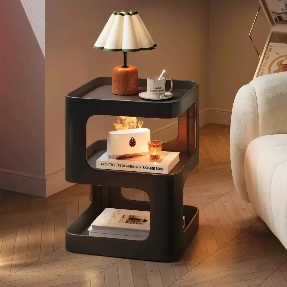 Multi Functional Home Storage Rack Simple and Modern Bedside Table Creative Fashion Detachable Double-layer Storage Platform