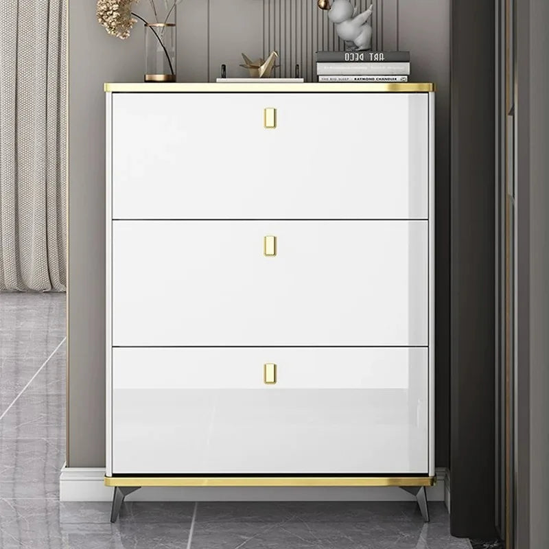 Living Room Household Furniture Ultra-thin Shoe Cabinets Dormitory Hallway Porch Shoe Shelf Small Apartment Hotel Storage Rack